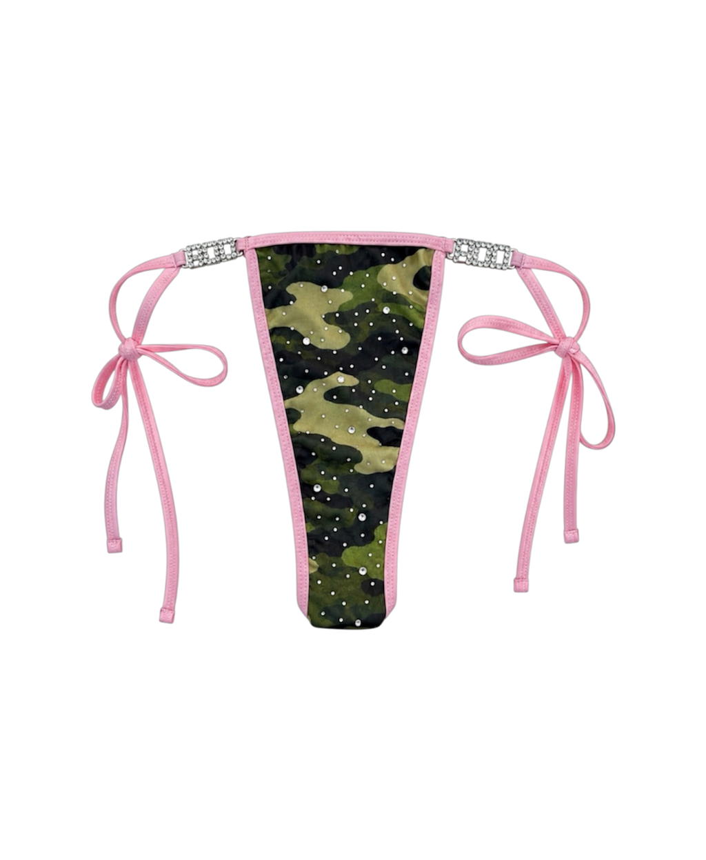 Camouflage Rhinestone Bikini Bottom