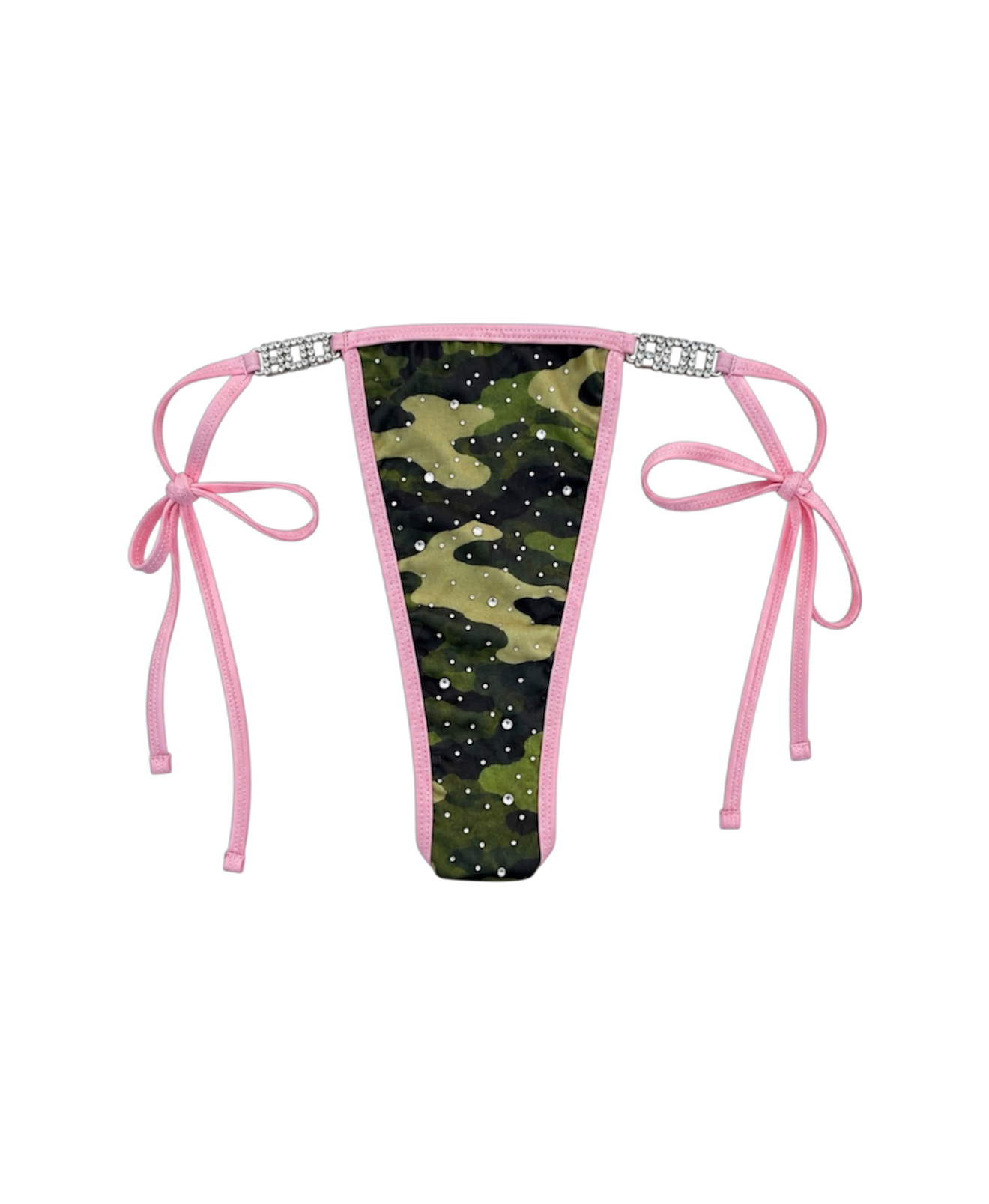 Camouflage Rhinestone Bikini Bottom