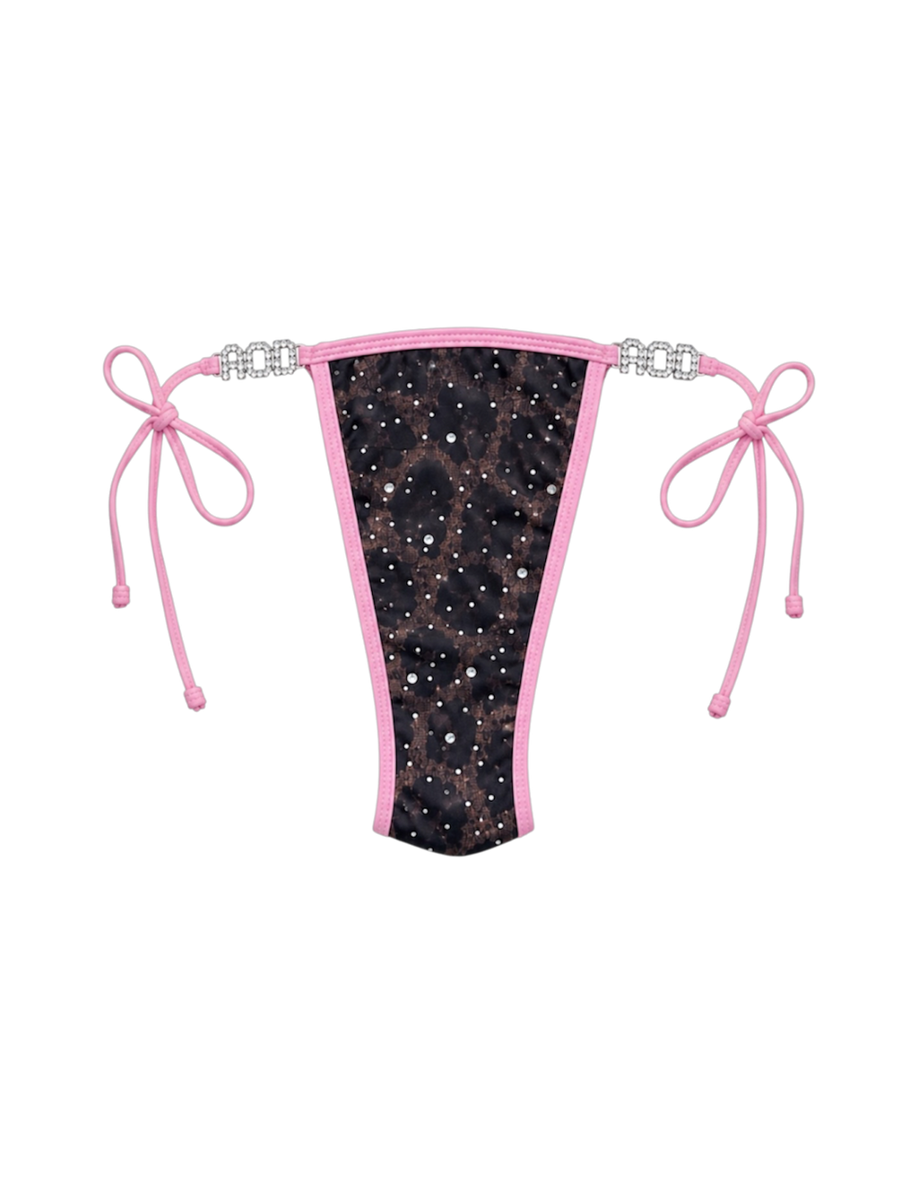 Cheetah Print Rhinestone Bikini Bottom