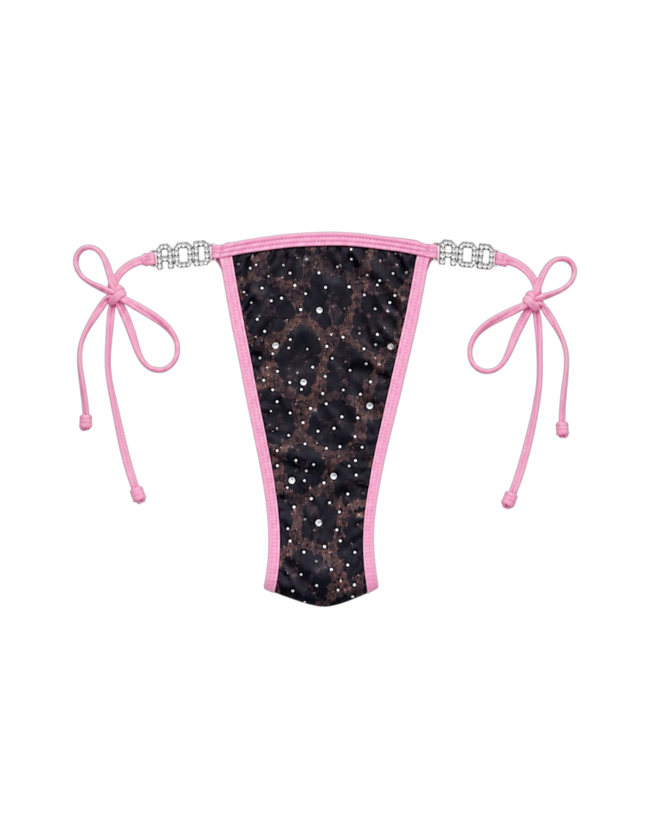 Cheetah Print Rhinestone Bikini Bottom