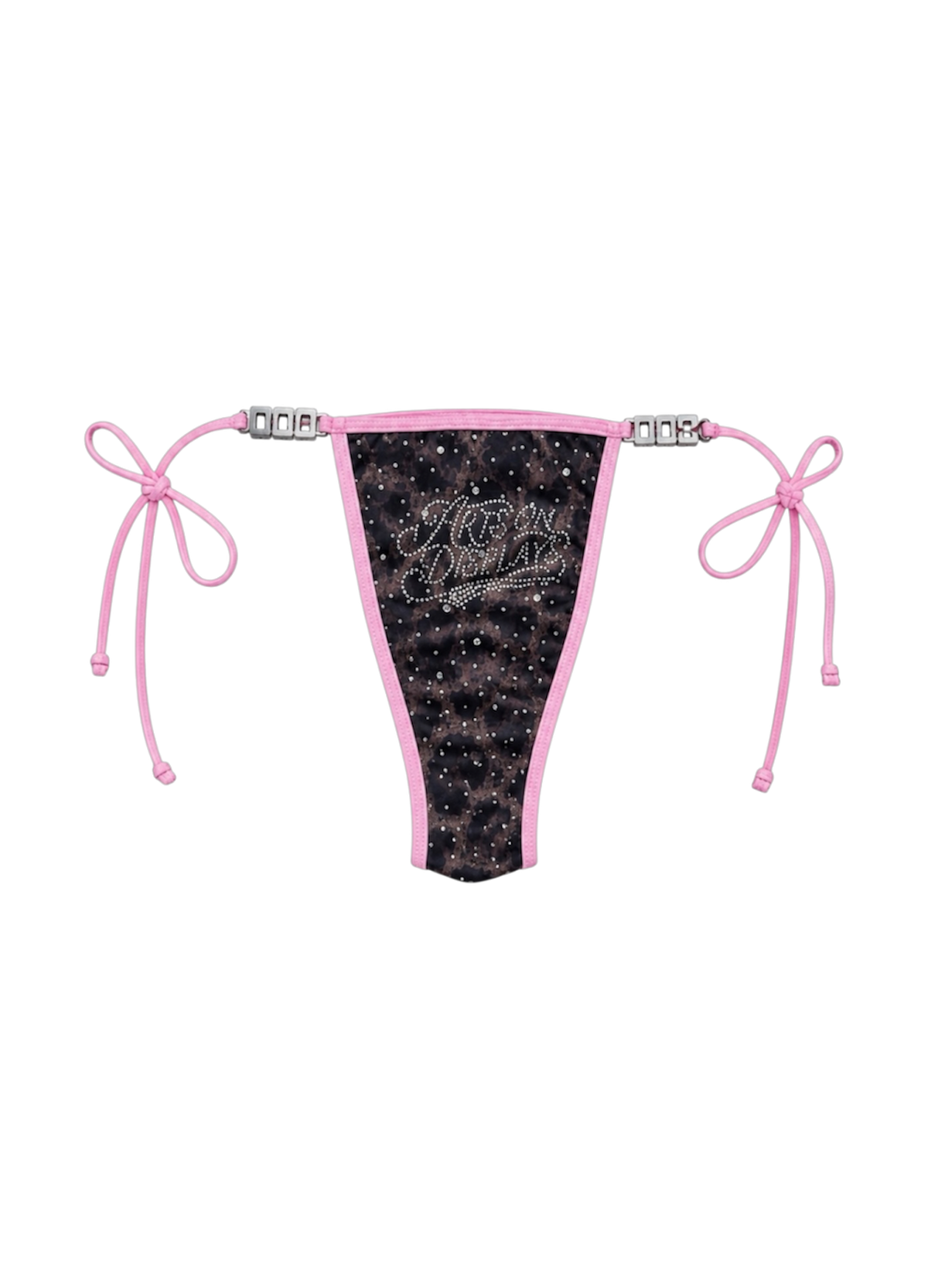 Cheetah Print Rhinestone Bikini Bottom