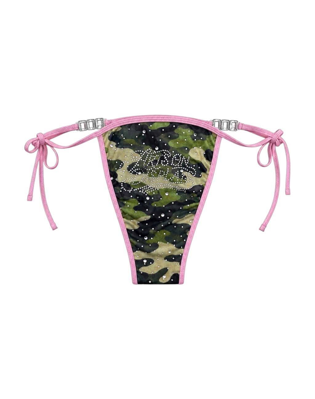 Camouflage Rhinestone Bikini Bottom