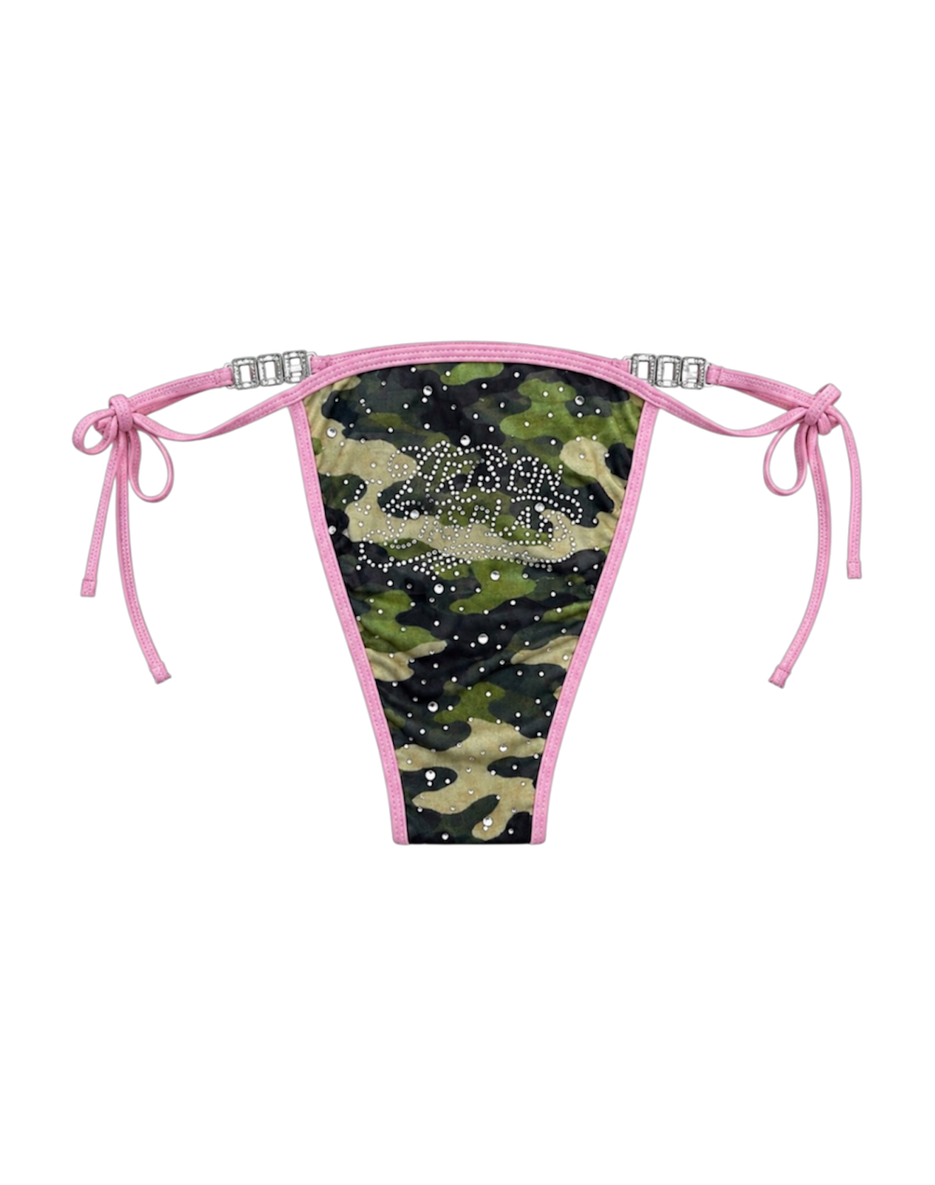 Camouflage Rhinestone Bikini Bottom