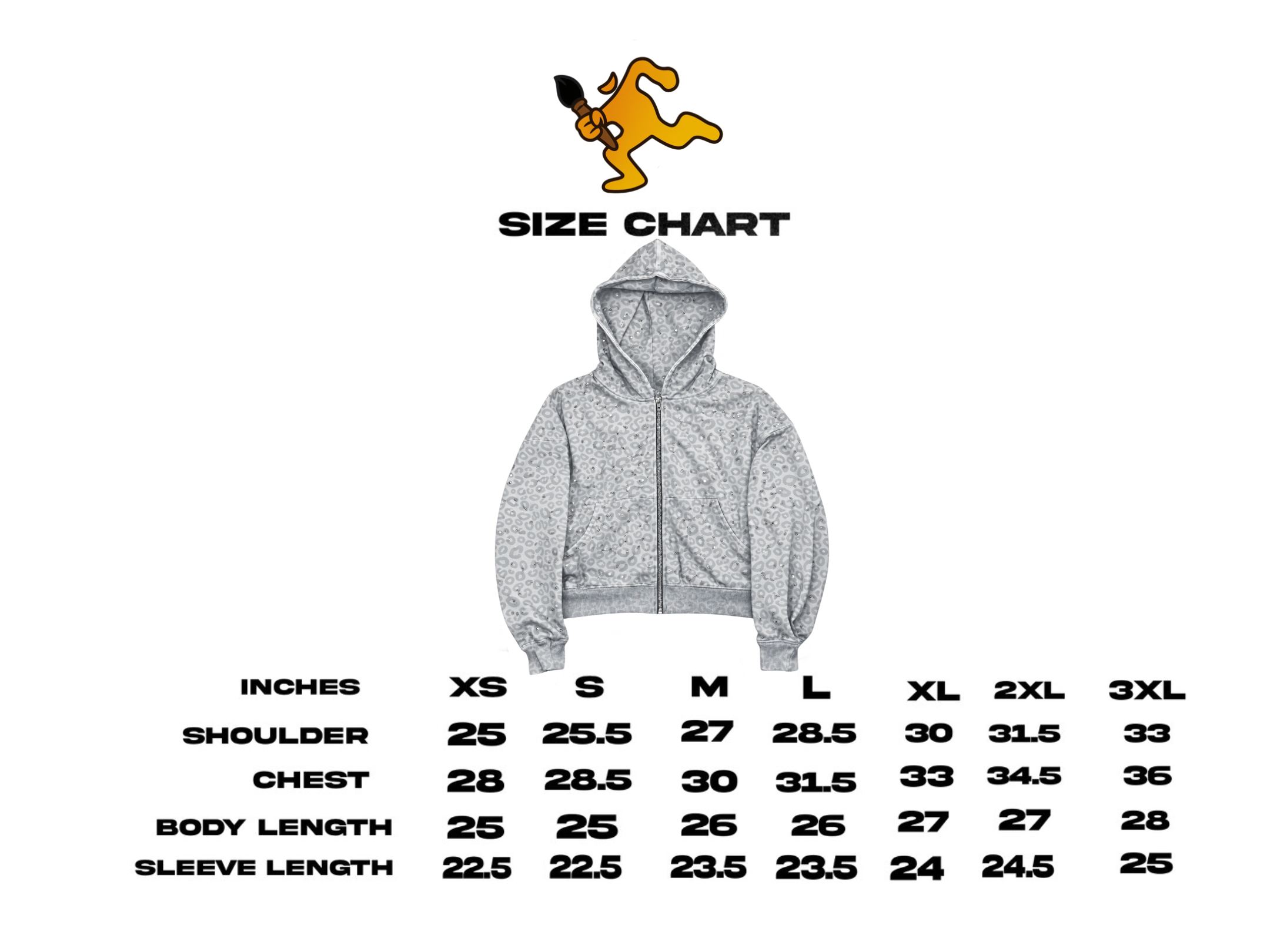 White “Stardust” Diamond Cheetah Zip-Up