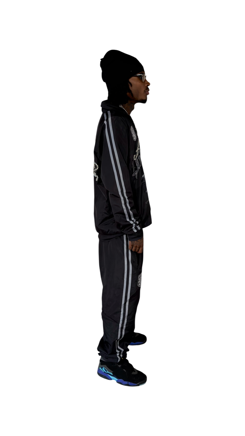 Gemstone Black Sports Track Jacket