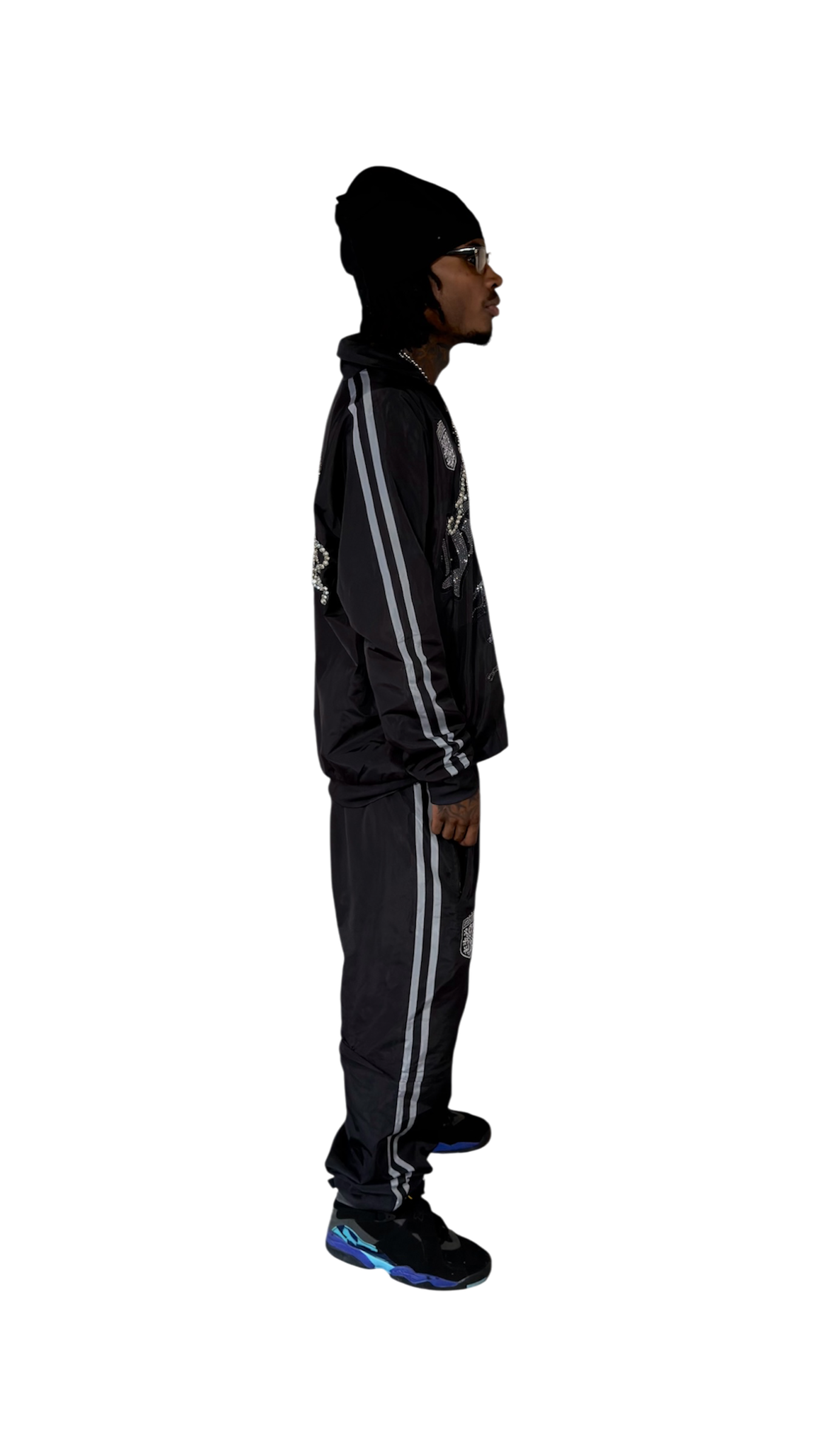 Gemstone Black Sports Track Jacket
