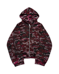 Pink “Stardust” Diamond Camouflage Zip-Up