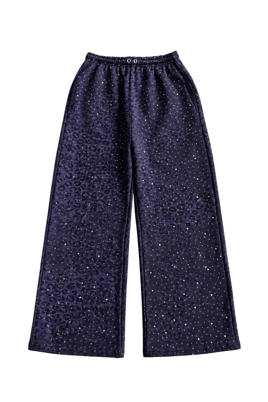 Purple “Stardust” Diamond Cheetah Sweatpants