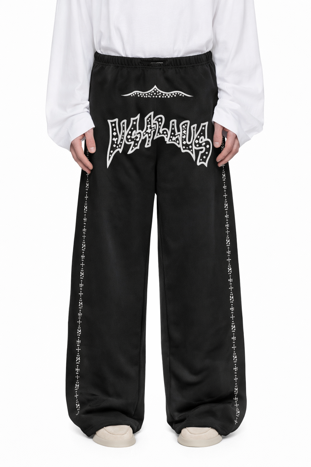 Double Waisted Rhinestone Sweatpants