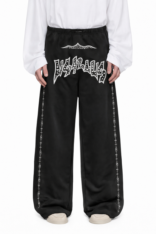 Double Waisted Rhinestone Sweatpants
