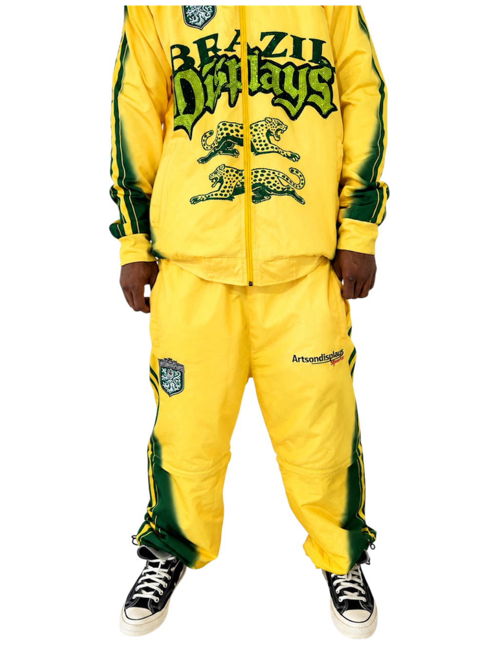 Convertible Yellow Sport Trackpants