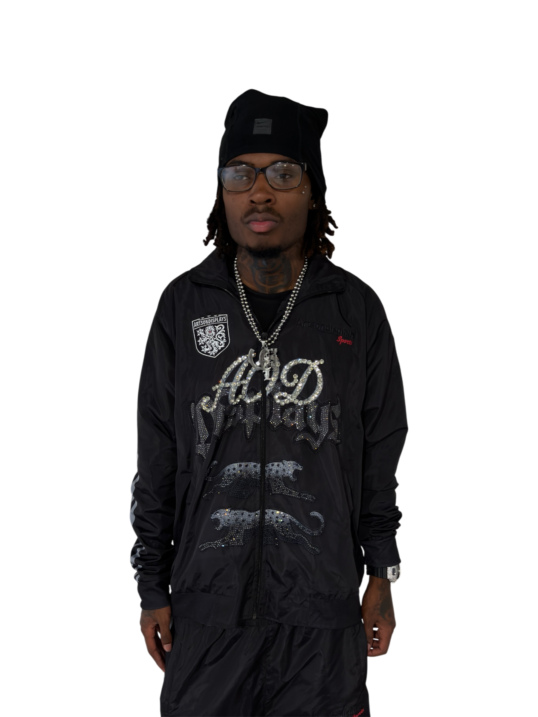 Gemstone Black Sports Track Jacket