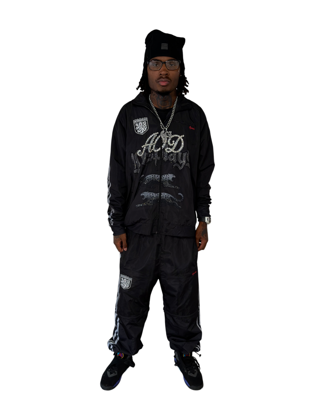Gemstone Black Sports Track Jacket