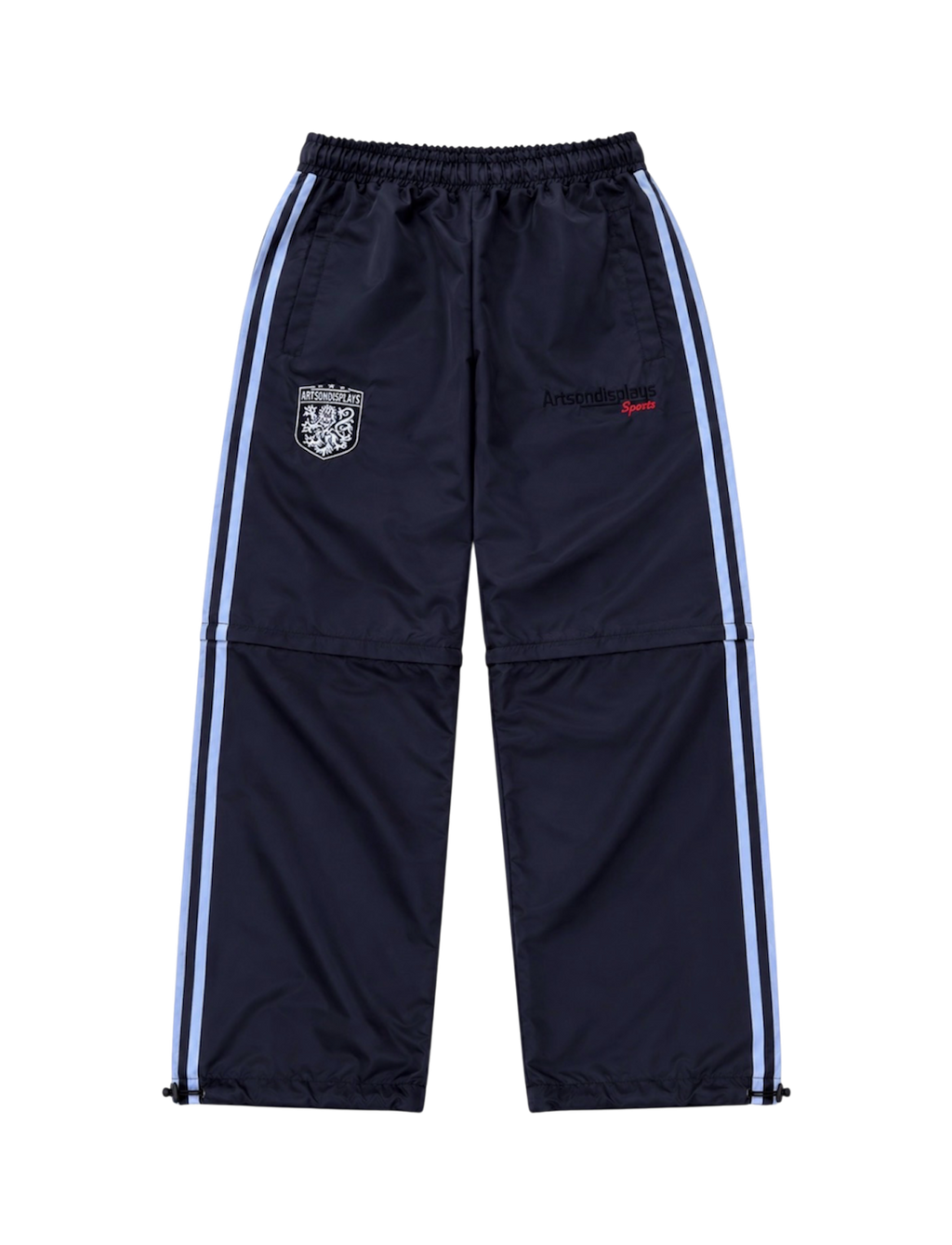 Convertible Black Sport Trackpants