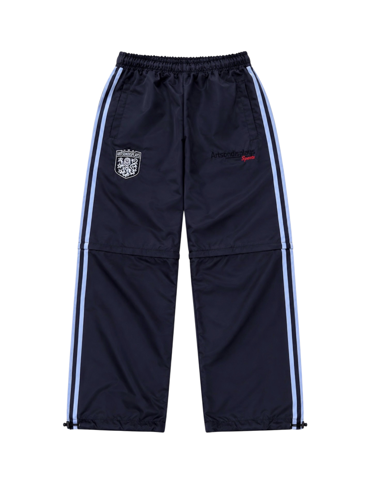Convertible Black Sport Trackpants
