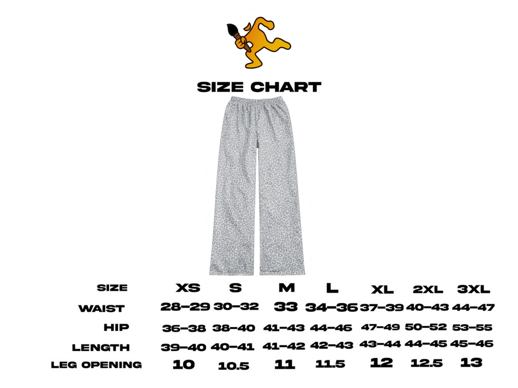 White “Stardust” Diamond Cheetah Sweatpants