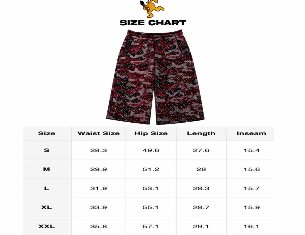 Pink “Stardust” Diamond Camouflage Shorts
