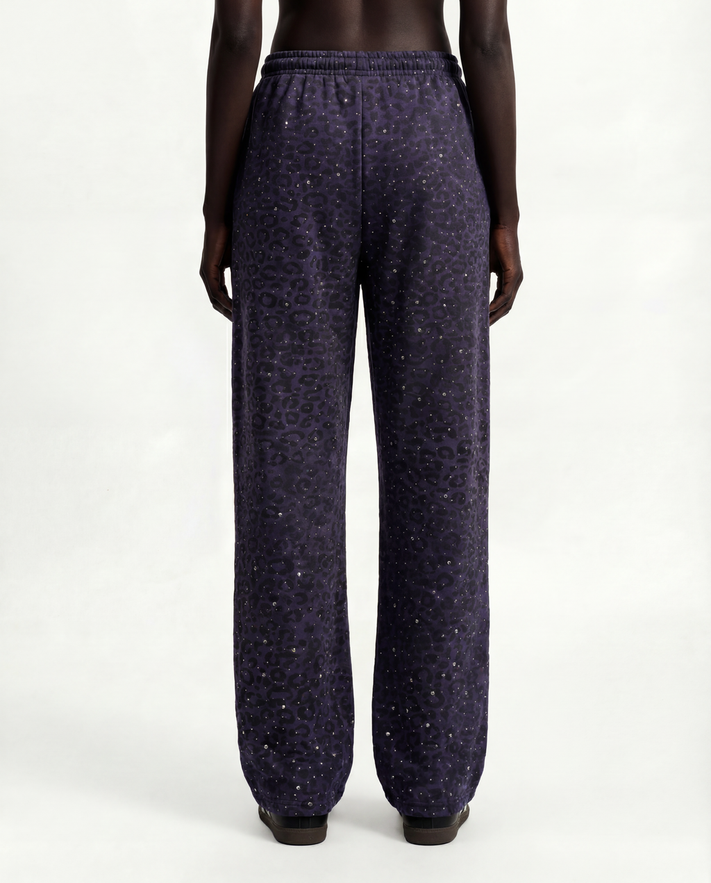 Purple “Stardust” Diamond Cheetah Sweatpants