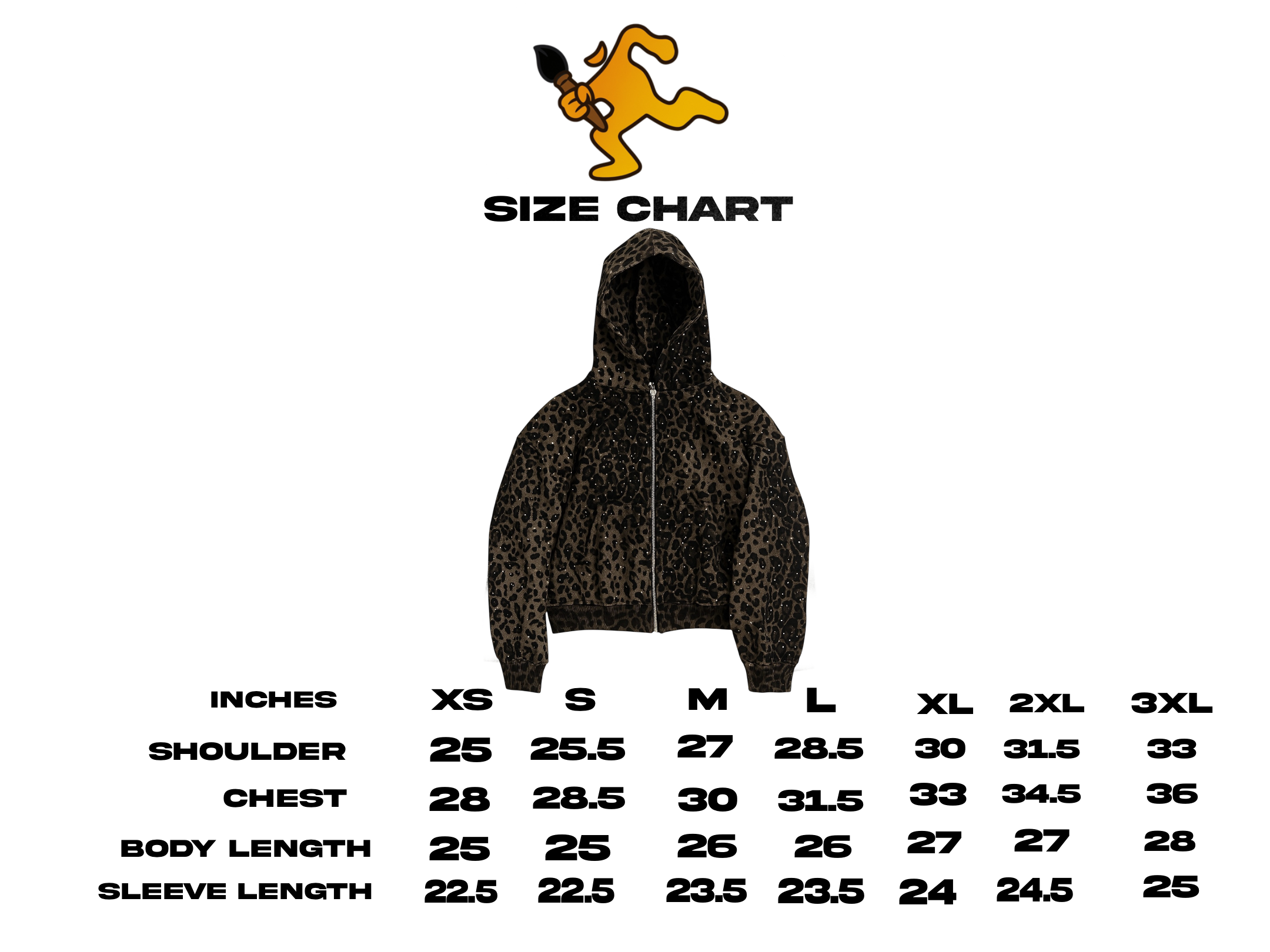 Brown “Stardust” Diamond Cheetah Zip-Up