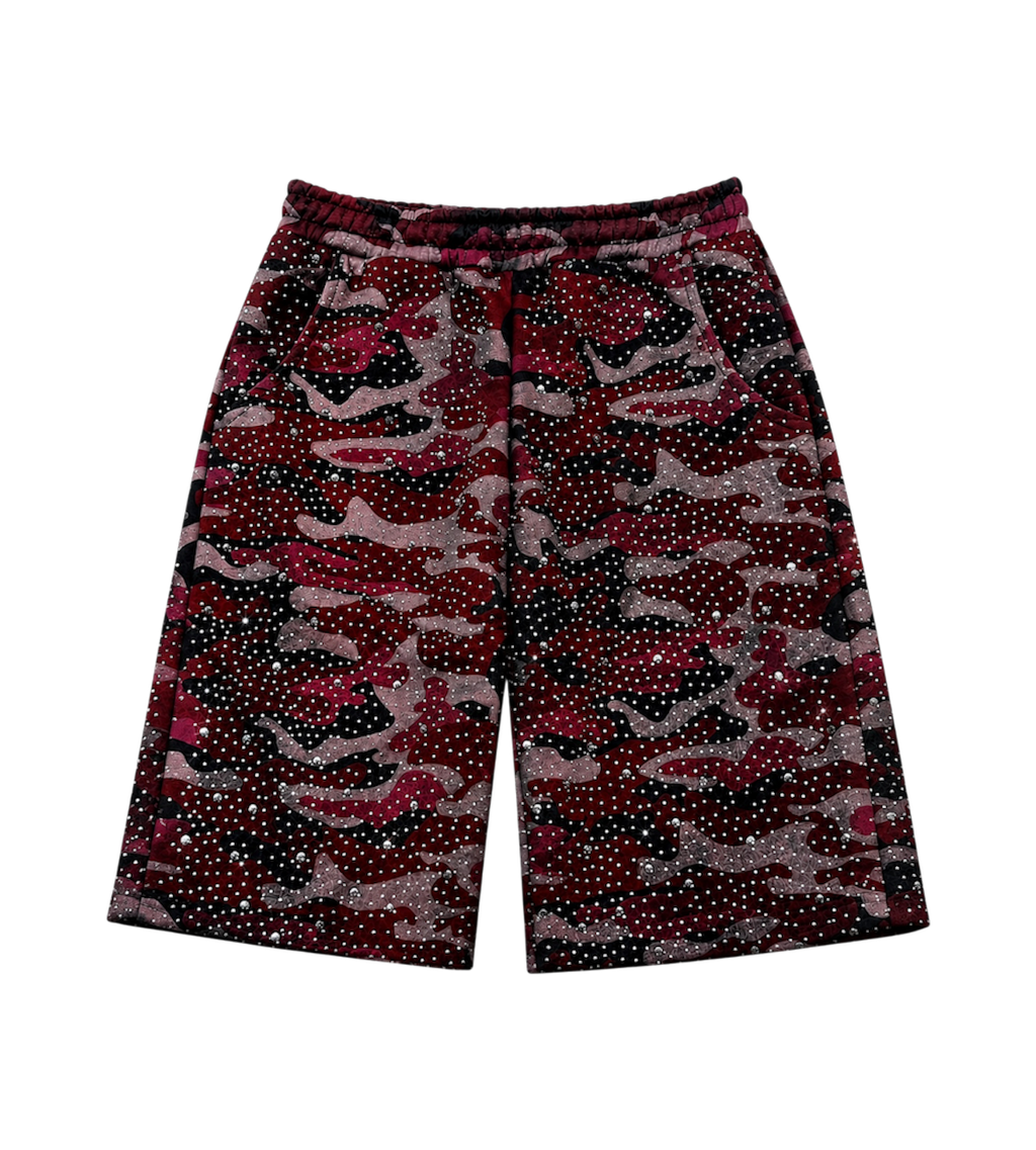 Pink “Stardust” Diamond Camouflage Shorts