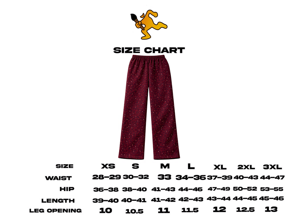Red “Stardust” Diamond Cheetah Sweatpants