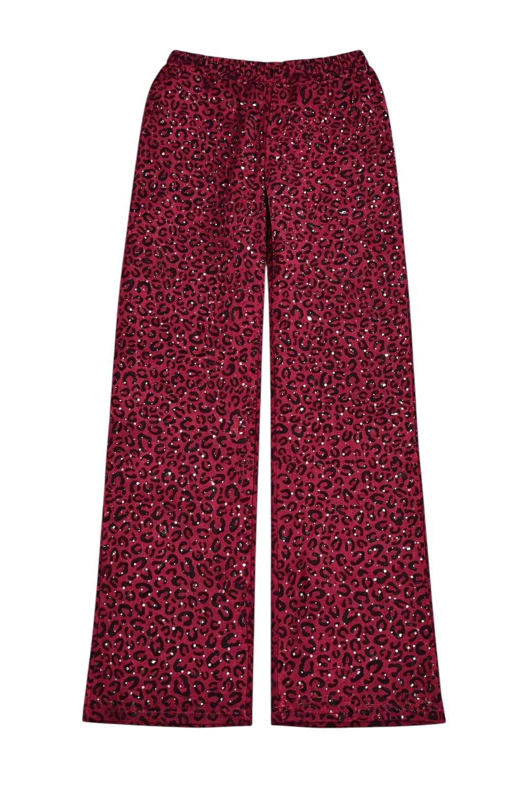 Pink “Stardust” Diamond Cheetah Sweatpants
