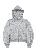 White “Stardust” Diamond Cheetah Zip-Up