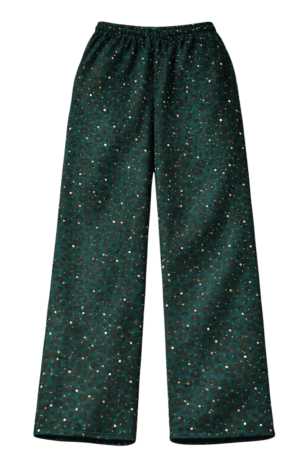 Turquoise “Stardust” Diamond Cheetah Sweatpants